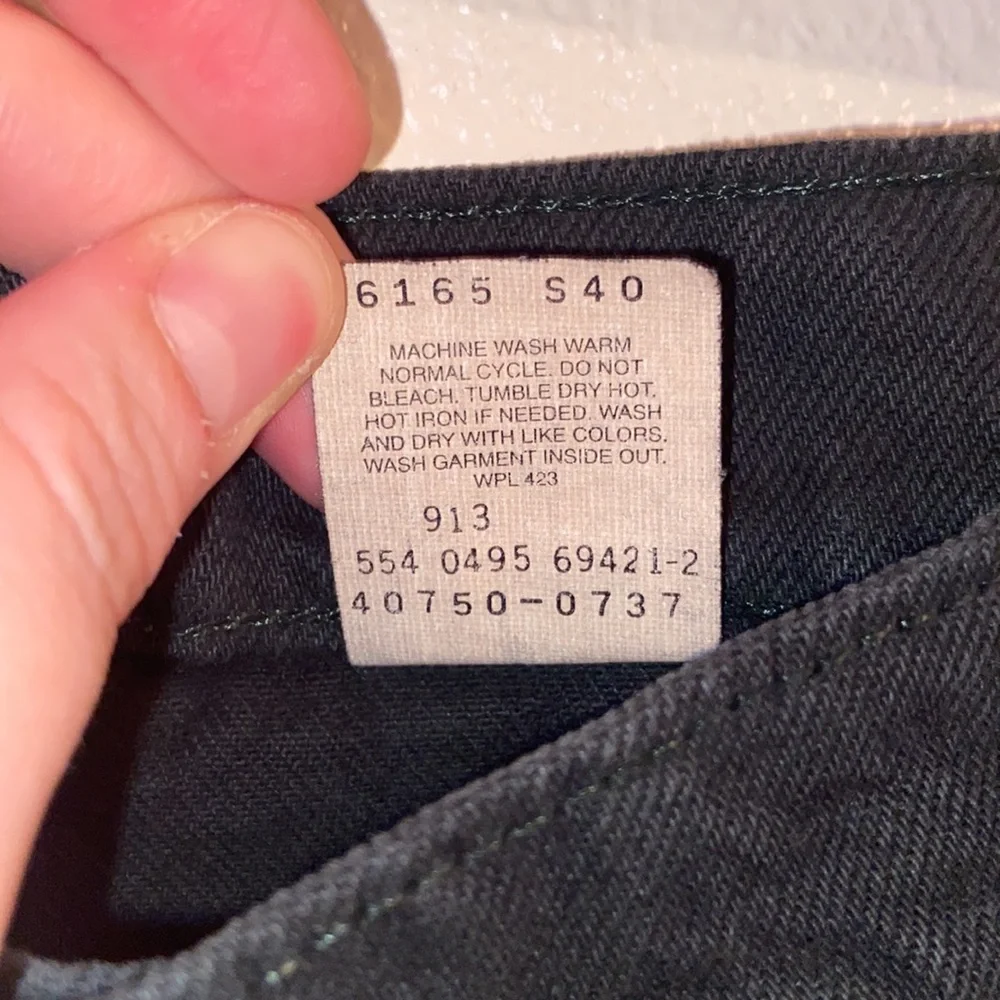 Levi’s Vintage Orange Tag Deep Forest Green Student Relaxed Fit 550 Size 30/32 - Picture 10 of 10